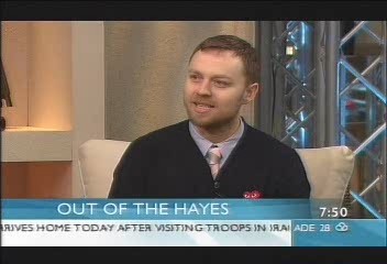 Darren Hayes on Sunrise 2007